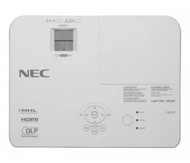 NEC DLP V302H Full HD 3000lm, 8000:1, 16:9, RS-232, RJ45 - 250217 - zdjęcie 5